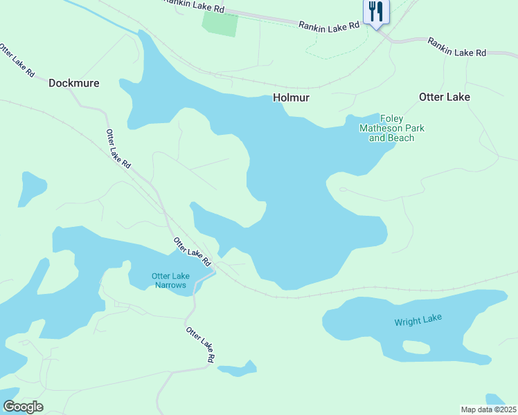 map of restaurants, bars, coffee shops, grocery stores, and more near 32 Sterner Drive in Parry Sound District