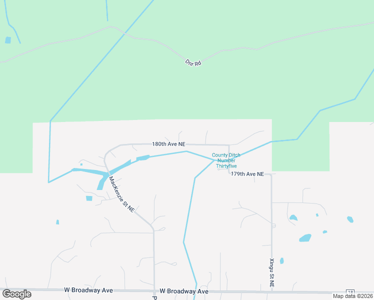 map of restaurants, bars, coffee shops, grocery stores, and more near 7442 180th Avenue Northeast in Forest Lake