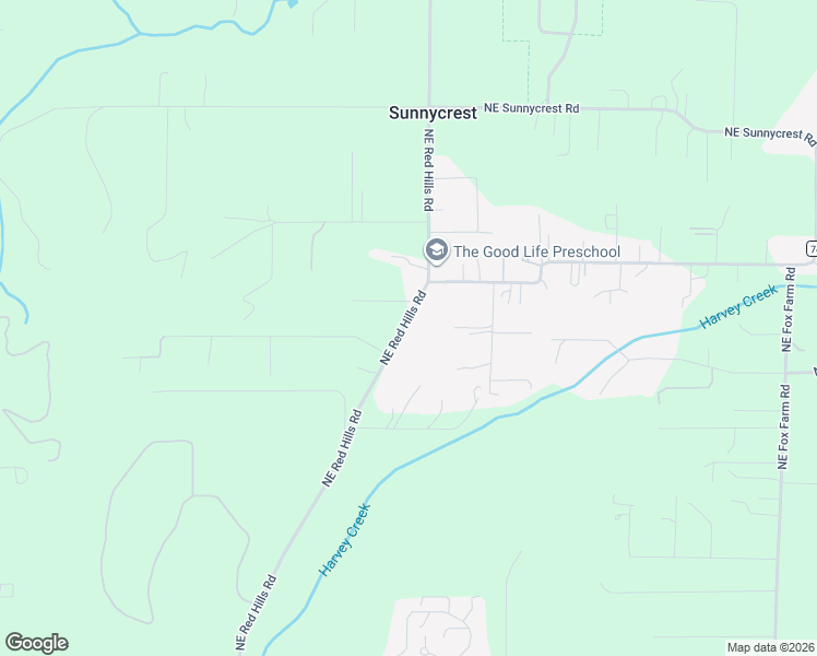 map of restaurants, bars, coffee shops, grocery stores, and more near 10970 Northeast Red Hills Road in Dundee