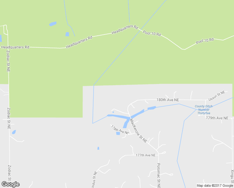 map of restaurants, bars, coffee shops, grocery stores, and more near 7221 180th Avenue Northeast in Forest Lake