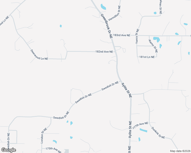 map of restaurants, bars, coffee shops, grocery stores, and more near 18114 Greenbrook Drive Northeast in Wyoming