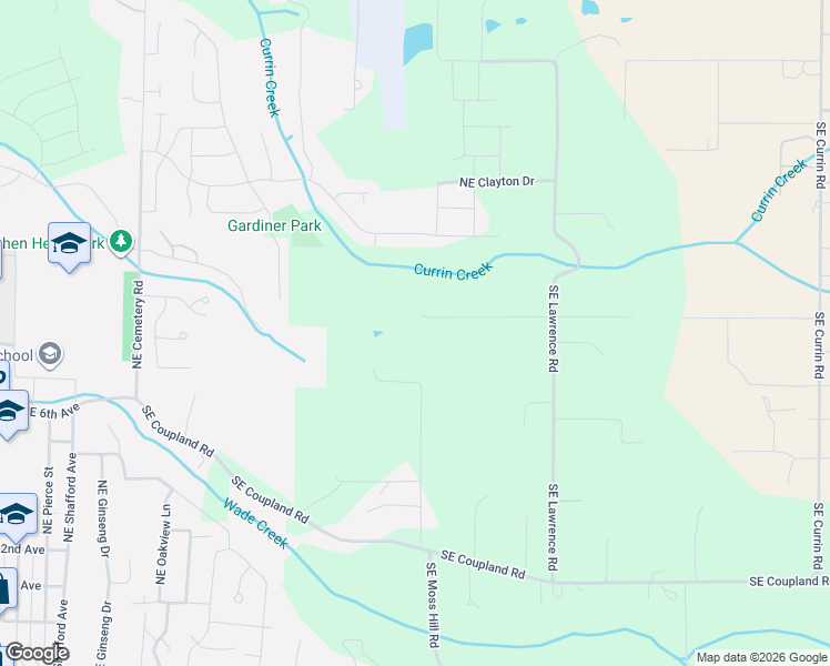 map of restaurants, bars, coffee shops, grocery stores, and more near 31484 Southeast Woodland Road in Estacada