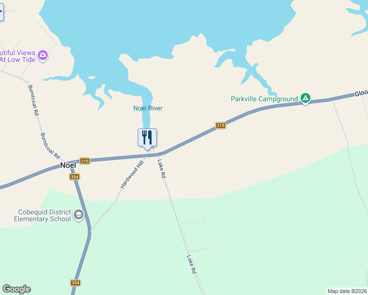 map of restaurants, bars, coffee shops, grocery stores, and more near 4748 Nova Scotia 215 in Maitland