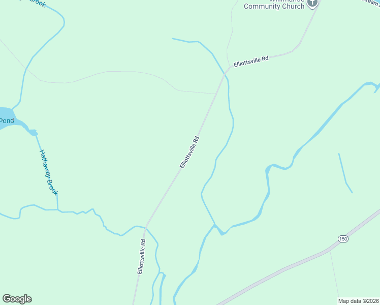 map of restaurants, bars, coffee shops, grocery stores, and more near 2373 Elliottsville Road in Willimantic