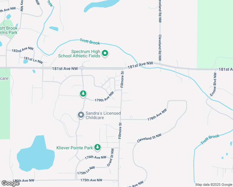 map of restaurants, bars, coffee shops, grocery stores, and more near 10032 179th Avenue Northwest in Elk River