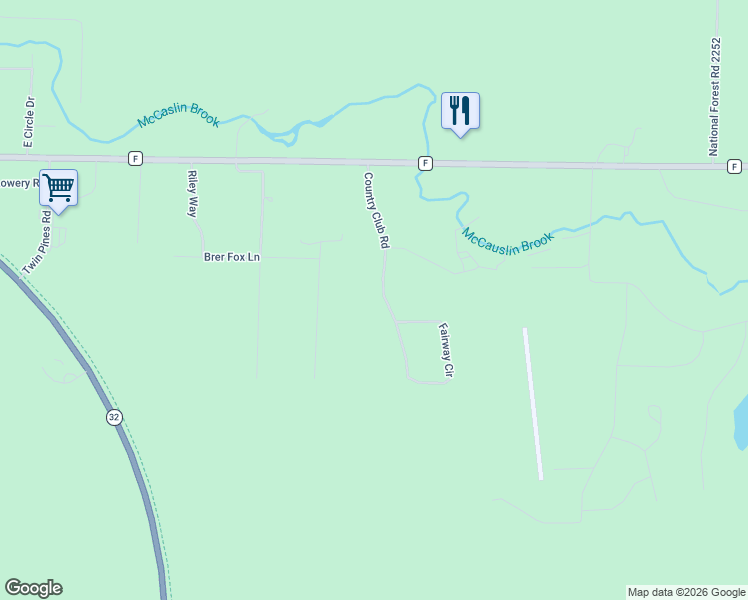 map of restaurants, bars, coffee shops, grocery stores, and more near 17129 Country Club Road in Lakewood