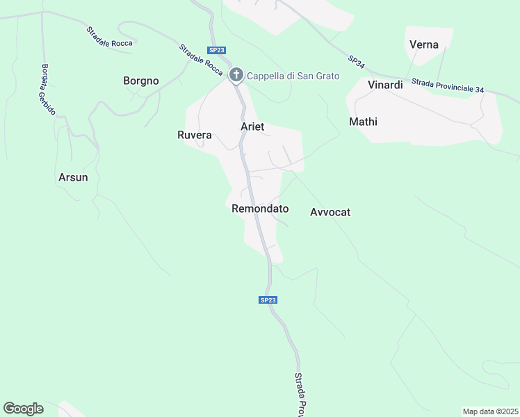 map of restaurants, bars, coffee shops, grocery stores, and more near in Remondato