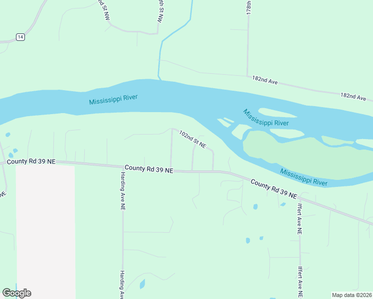 map of restaurants, bars, coffee shops, grocery stores, and more near 10105 Ibson Avenue Northeast in Monticello