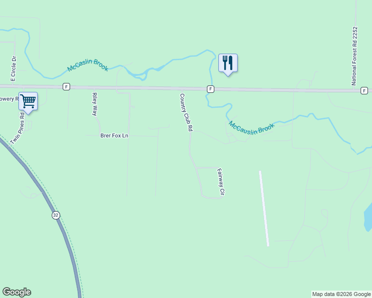map of restaurants, bars, coffee shops, grocery stores, and more near 17129 Country Club Road in Lakewood