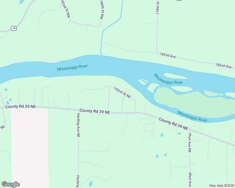 map of restaurants, bars, coffee shops, grocery stores, and more near 10105 Ibson Avenue Northeast in Monticello