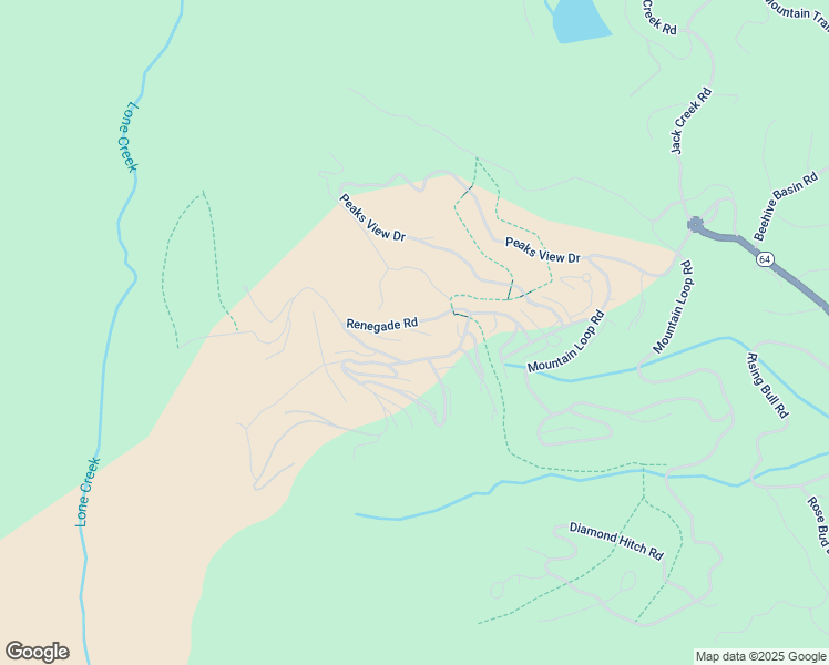 map of restaurants, bars, coffee shops, grocery stores, and more near 31 Renegade Road in Big Sky