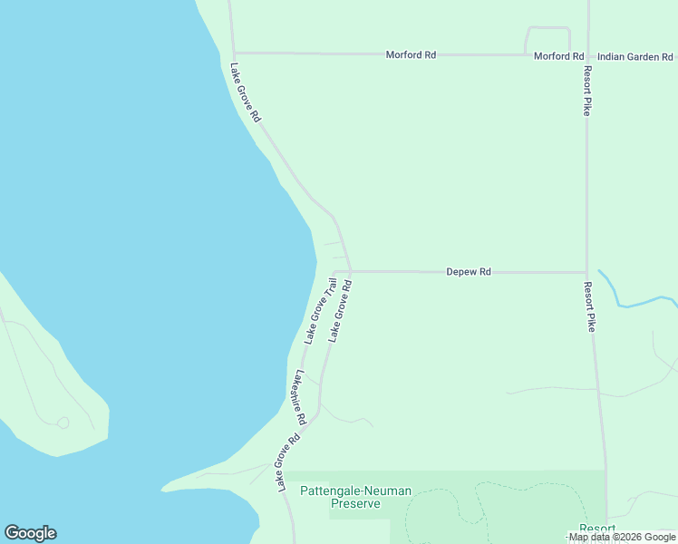 map of restaurants, bars, coffee shops, grocery stores, and more near 5612 Lake Grove Road in Petoskey