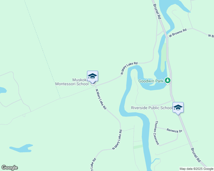 map of restaurants, bars, coffee shops, grocery stores, and more near 730 North Mary Lake Road in Huntsville