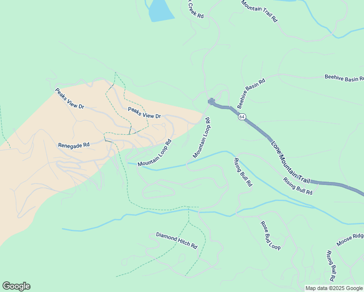 map of restaurants, bars, coffee shops, grocery stores, and more near 1-99 North Rim Drive in Big Sky