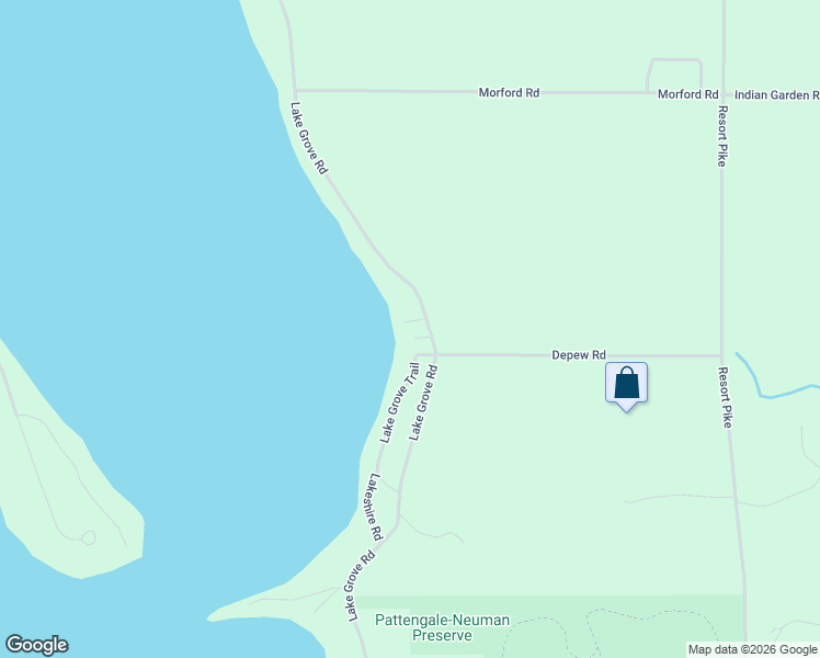 map of restaurants, bars, coffee shops, grocery stores, and more near 5612-5642 Lake Grove Road in Petoskey