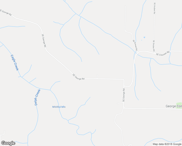 map of restaurants, bars, coffee shops, grocery stores, and more near 40125 Southeast George Road in Estacada