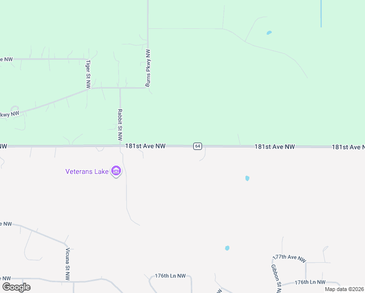 map of restaurants, bars, coffee shops, grocery stores, and more near 8557 County Road 64 in Ramsey