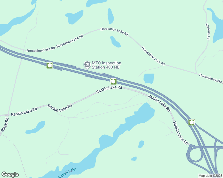 map of restaurants, bars, coffee shops, grocery stores, and more near 435 Rankin Lake Road in Parry Sound
