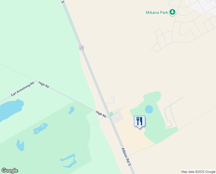 map of restaurants, bars, coffee shops, grocery stores, and more near 4667 Albion Road South in Ottawa