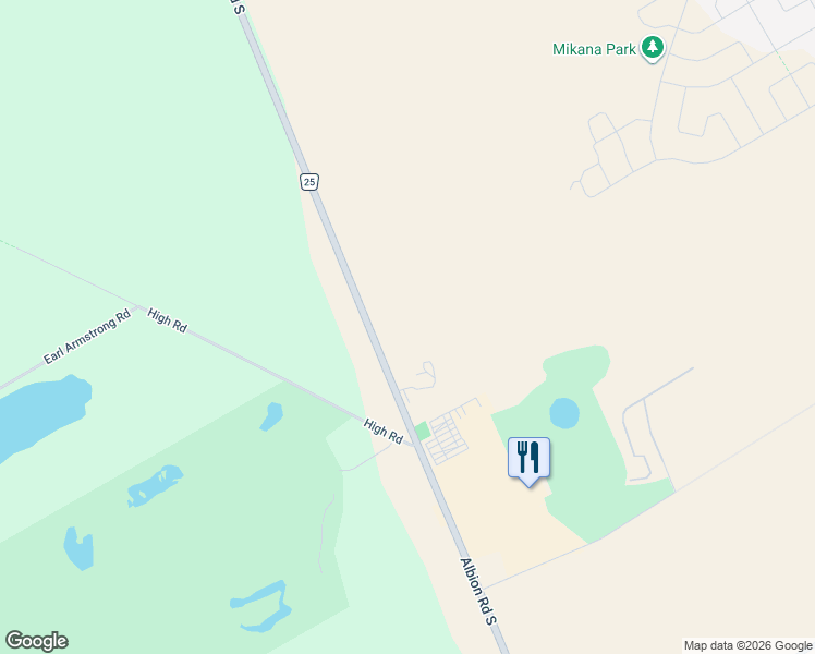 map of restaurants, bars, coffee shops, grocery stores, and more near 4667 Albion Road South in Ottawa