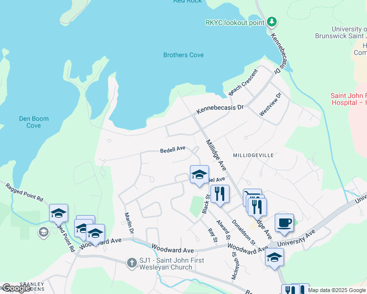 96 Bedell Avenue, Saint John NB Walk Score