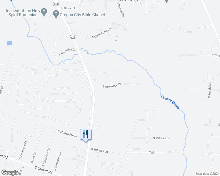 map of restaurants, bars, coffee shops, grocery stores, and more near 14930 South Greentree Drive in Oregon City