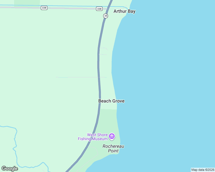 map of restaurants, bars, coffee shops, grocery stores, and more near Michigan 35 in Menominee