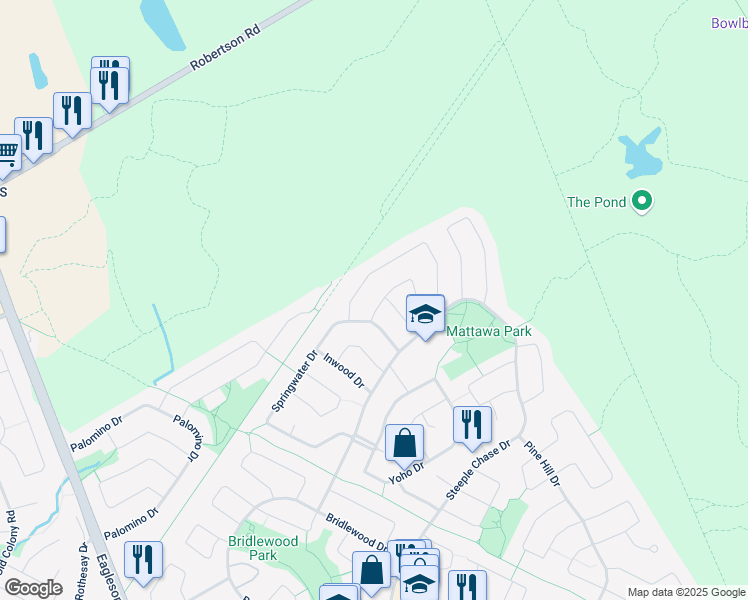 map of restaurants, bars, coffee shops, grocery stores, and more near in Ottawa