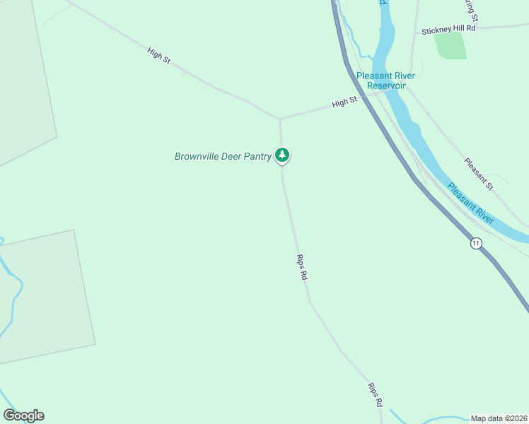 map of restaurants, bars, coffee shops, grocery stores, and more near in Brownville