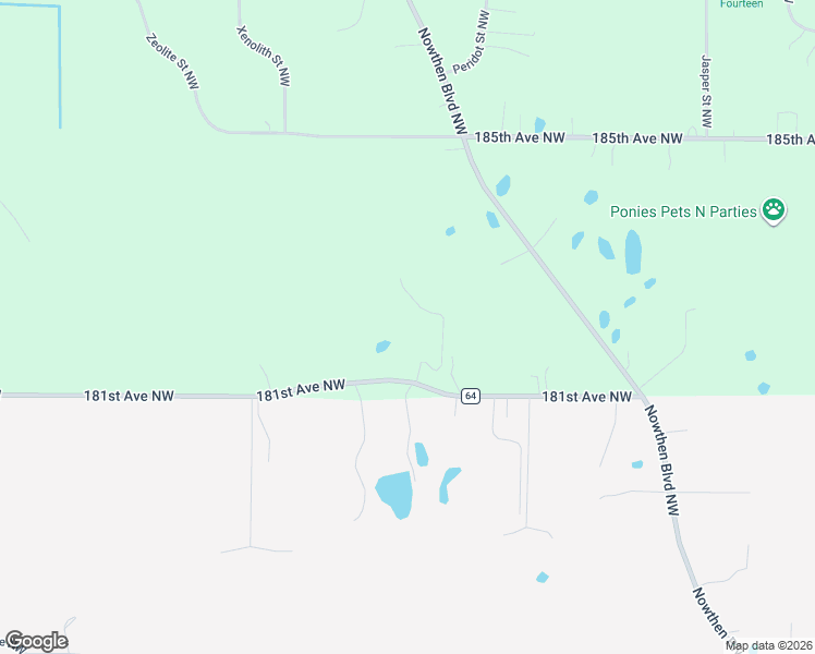 map of restaurants, bars, coffee shops, grocery stores, and more near 7411 181st Avenue Northwest in Ramsey