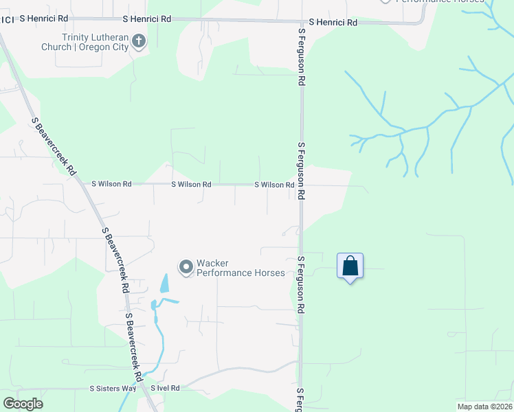 map of restaurants, bars, coffee shops, grocery stores, and more near 21061 South Wilson Court in Oregon City