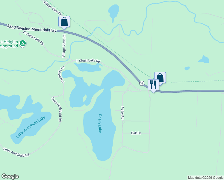 map of restaurants, bars, coffee shops, grocery stores, and more near 15788 Krueger Lane in Lakewood