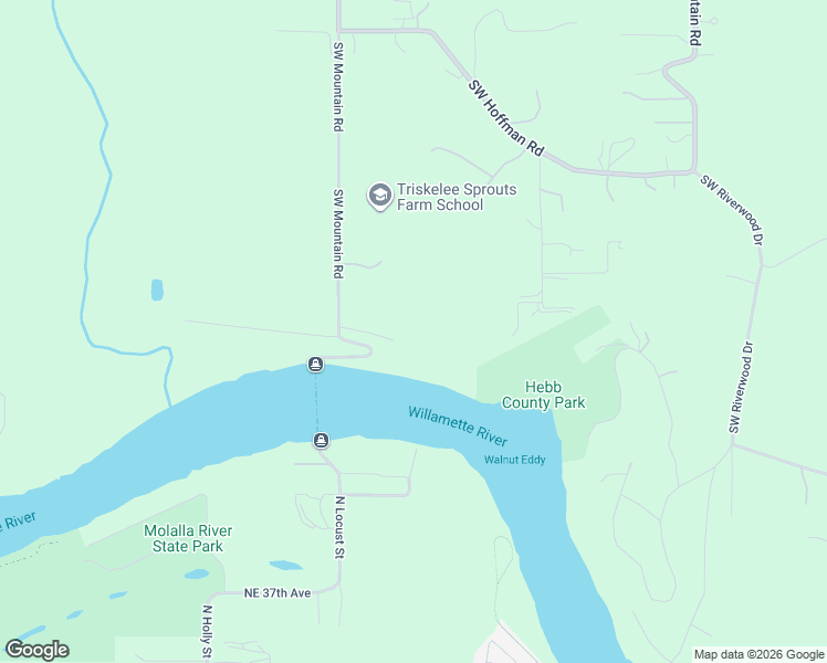 map of restaurants, bars, coffee shops, grocery stores, and more near 30100 Southwest Mountain Road in West Linn