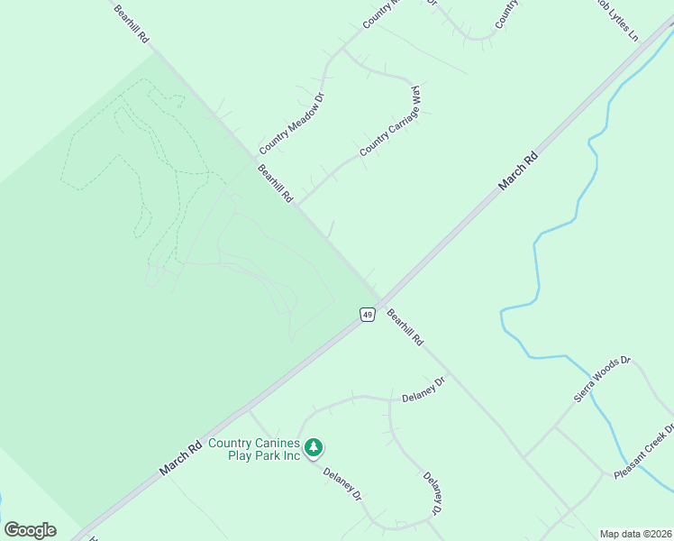 map of restaurants, bars, coffee shops, grocery stores, and more near 1641-1661 Bearhill Road in Ottawa