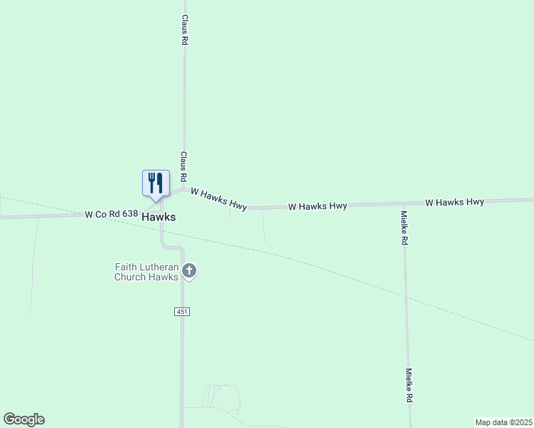 map of restaurants, bars, coffee shops, grocery stores, and more near 8000-8098 La Roque Road in Hawks