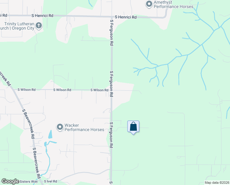 map of restaurants, bars, coffee shops, grocery stores, and more near 21060 South Ferguson Road in Oregon City