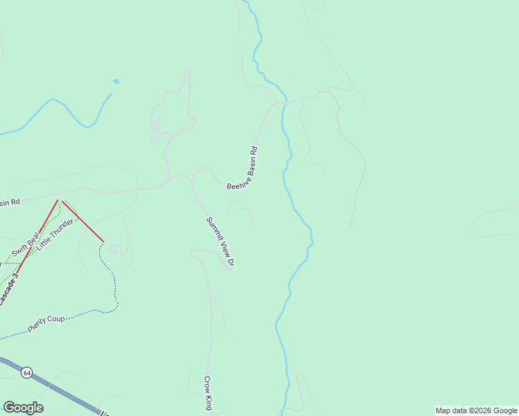 map of restaurants, bars, coffee shops, grocery stores, and more near 135 Summit View Drive in Big Sky