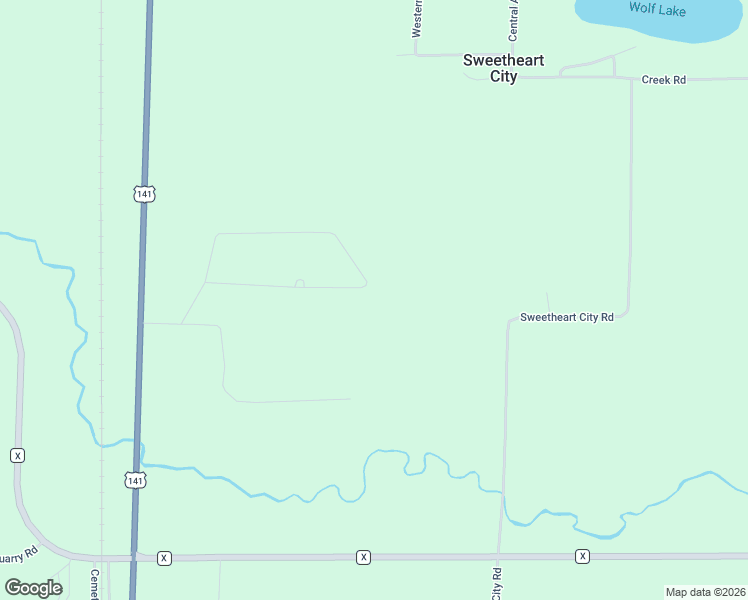 map of restaurants, bars, coffee shops, grocery stores, and more near 7727 Trellis Road in Crivitz