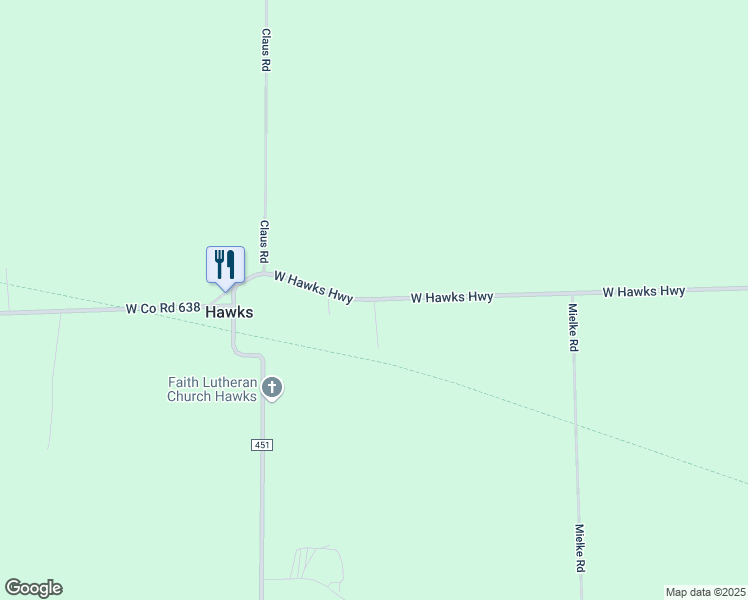map of restaurants, bars, coffee shops, grocery stores, and more near 8000 La Roque Road in Hawks