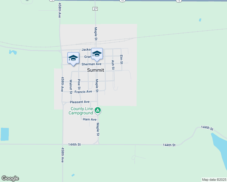 map of restaurants, bars, coffee shops, grocery stores, and more near 203 Ash Street in Summit