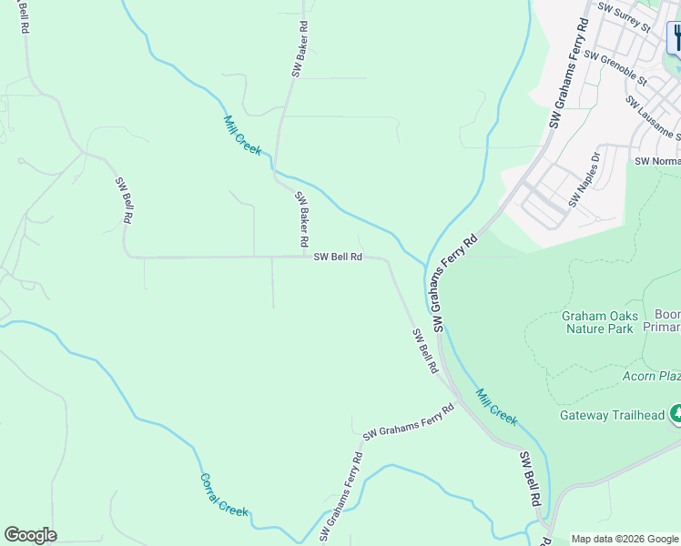 map of restaurants, bars, coffee shops, grocery stores, and more near 13489-13599 Southwest Bell Road in Sherwood