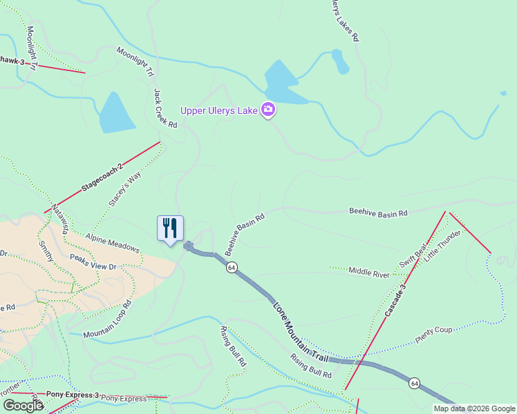 map of restaurants, bars, coffee shops, grocery stores, and more near Spotted Eagle in Gallatin Gateway