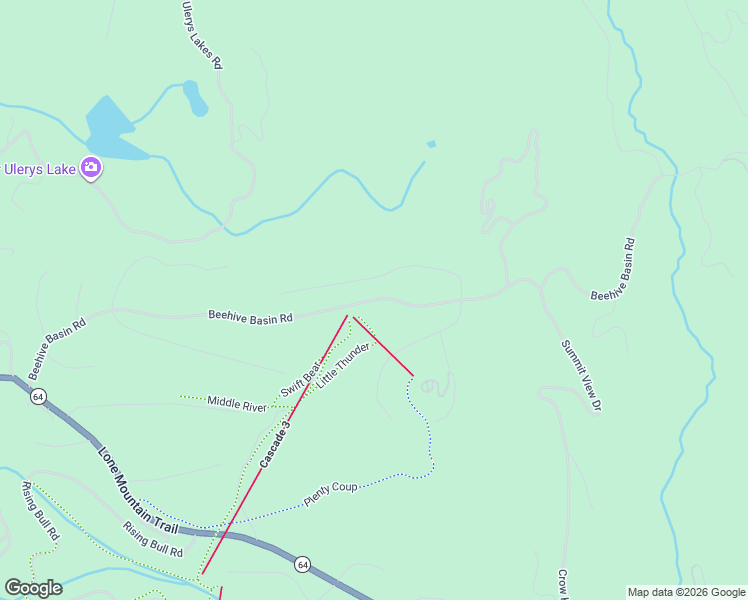 map of restaurants, bars, coffee shops, grocery stores, and more near Beehive Basin Road in Big Sky