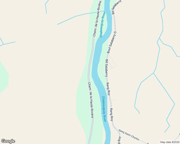 map of restaurants, bars, coffee shops, grocery stores, and more near 831A Chemin de la Haute-Rivière in Châteauguay