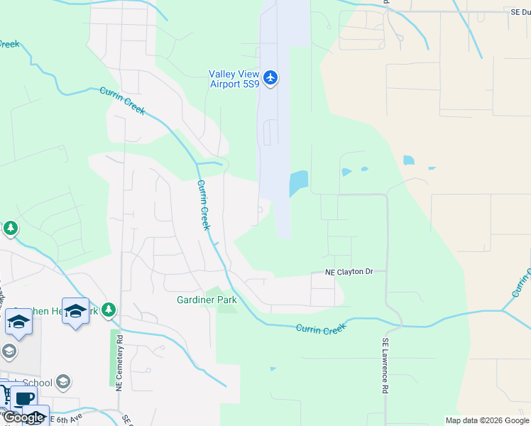map of restaurants, bars, coffee shops, grocery stores, and more near 29746 Southeast Sunview Lane in Estacada