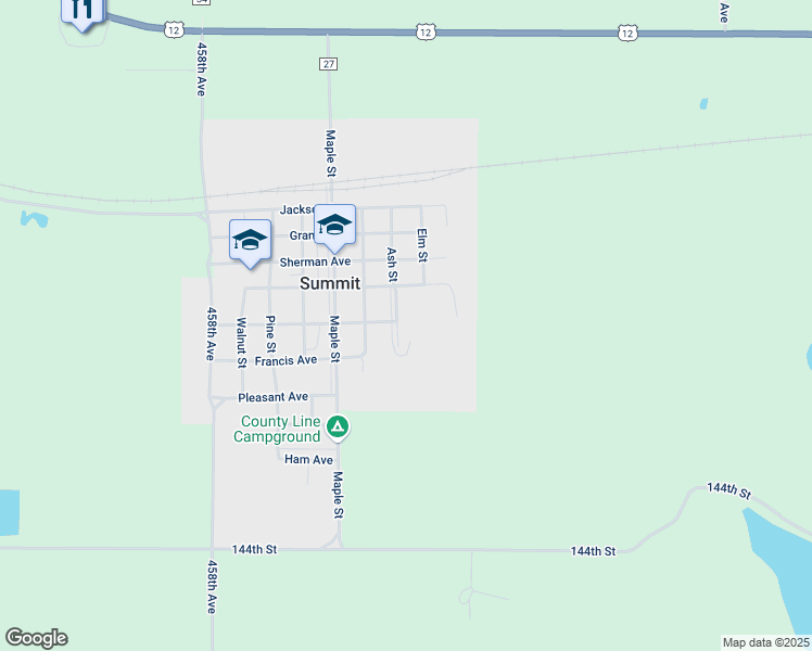 map of restaurants, bars, coffee shops, grocery stores, and more near 203 Ash Street in Summit