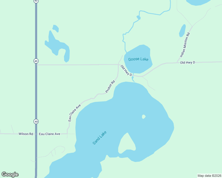 map of restaurants, bars, coffee shops, grocery stores, and more near N452 Probst Road in New Auburn