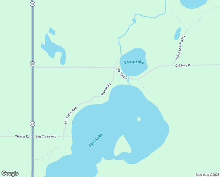 map of restaurants, bars, coffee shops, grocery stores, and more near N452 Probst Road in New Auburn