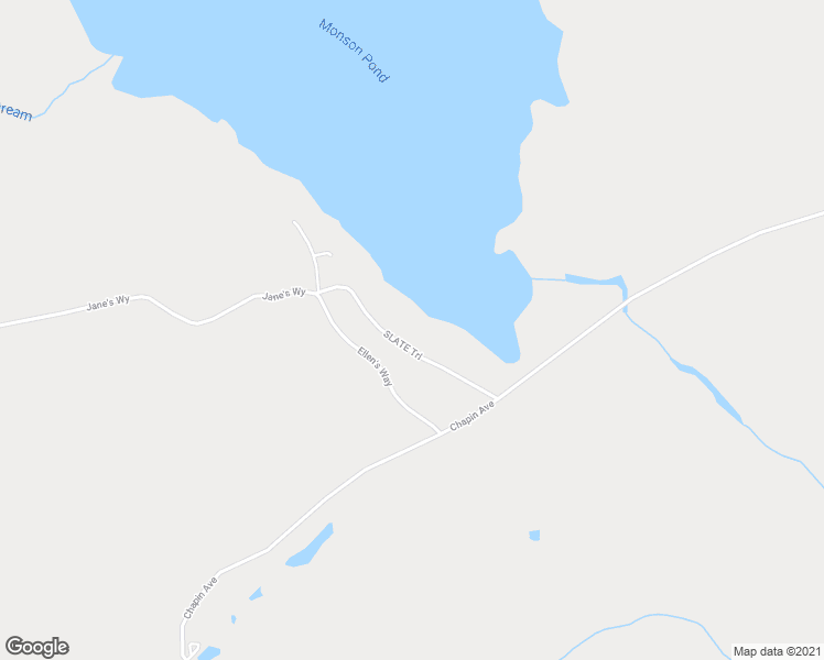 map of restaurants, bars, coffee shops, grocery stores, and more near 49 SLATE TRAIL in Monson