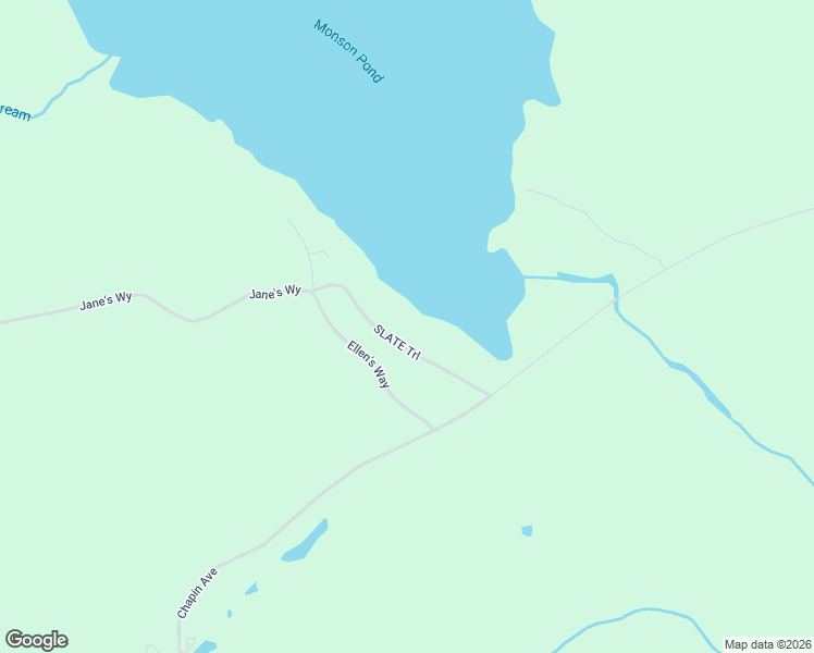 map of restaurants, bars, coffee shops, grocery stores, and more near 49 SLATE TRAIL in Monson